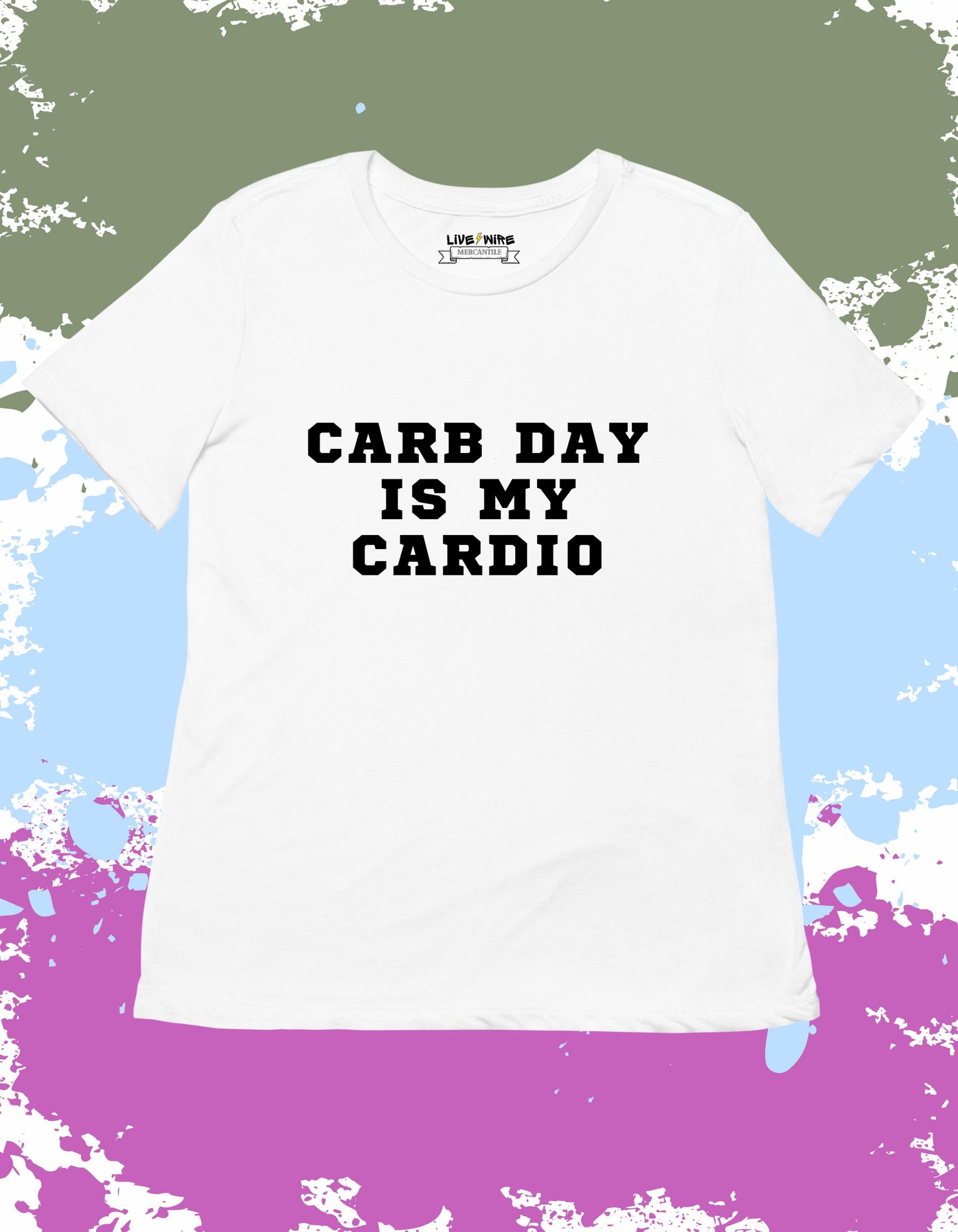 Carb Day Is My Cardio Shirt – Funny Indy 500 Racing Graphic Tee – Women’s & Men’s Carb Day Outfit – Checkered Flag Race Tee