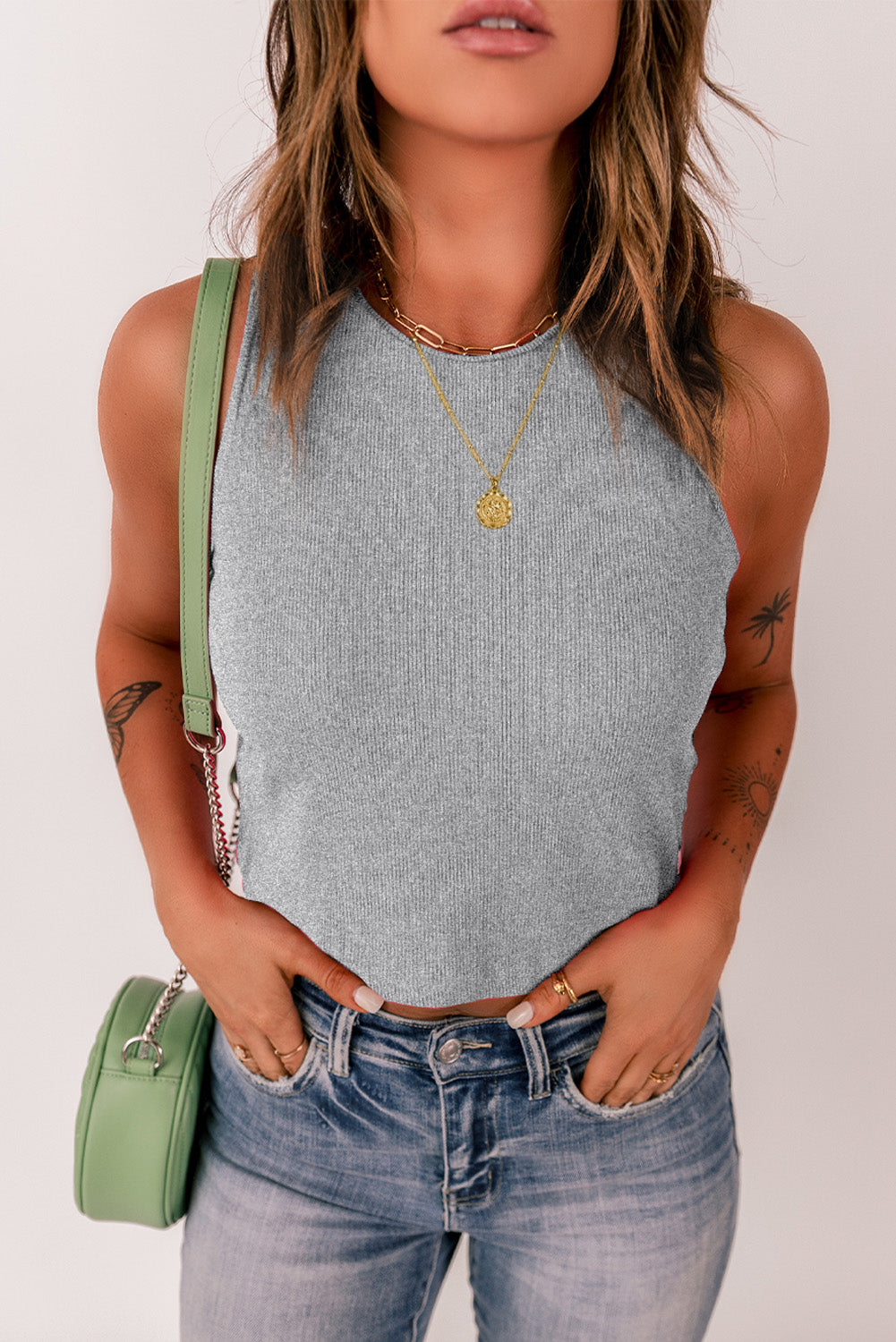 Basic Cropped Tank Top