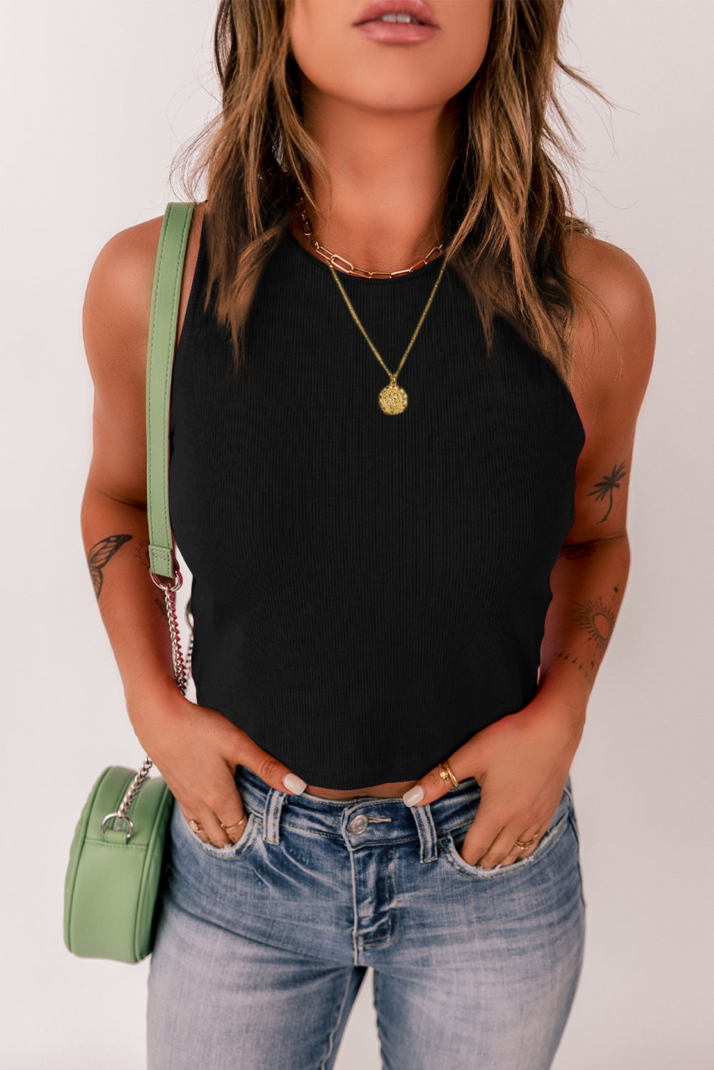 Basic Cropped Tank Top