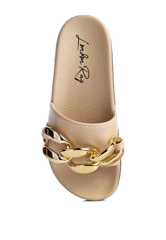 Ishtar Metallic Chain Metal Slides