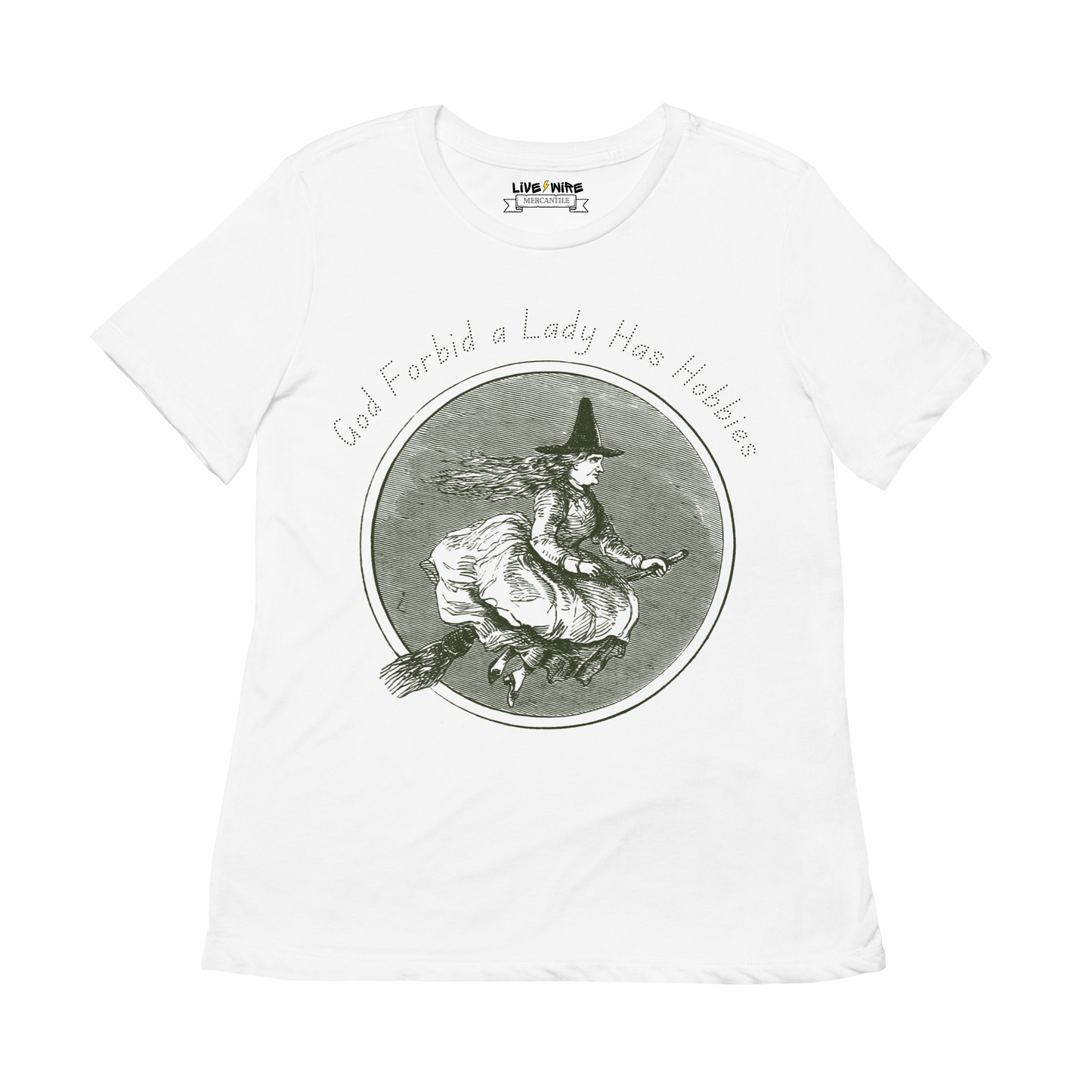 Snarky Witch Vibes – God Forbid a Lady Has Hobbies Tee
