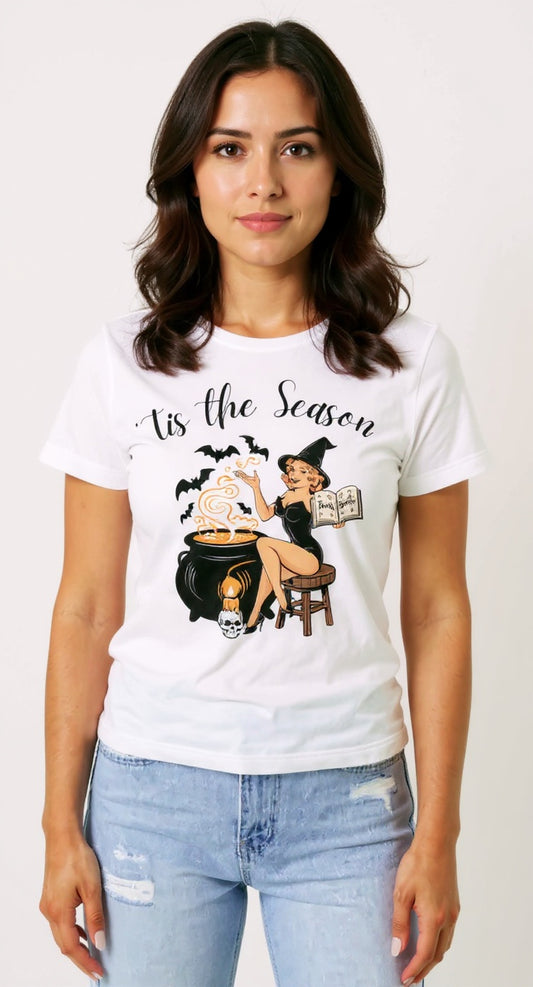 ’Tis the Season Retro Witch Tee
