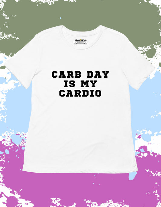 Carb Day Is My Cardio Shirt – Funny Indy 500 Racing Graphic Tee – Women’s & Men’s Carb Day Outfit – Checkered Flag Race Tee