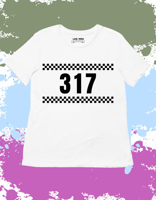 317 Checkered Flag Shirt • Your Choice: Tee/Tank/Crop/Sweatshirt